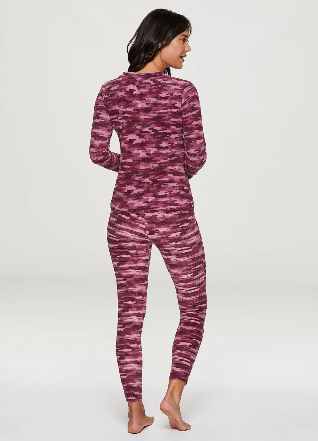 Soft Camo Thermal Pajama Set