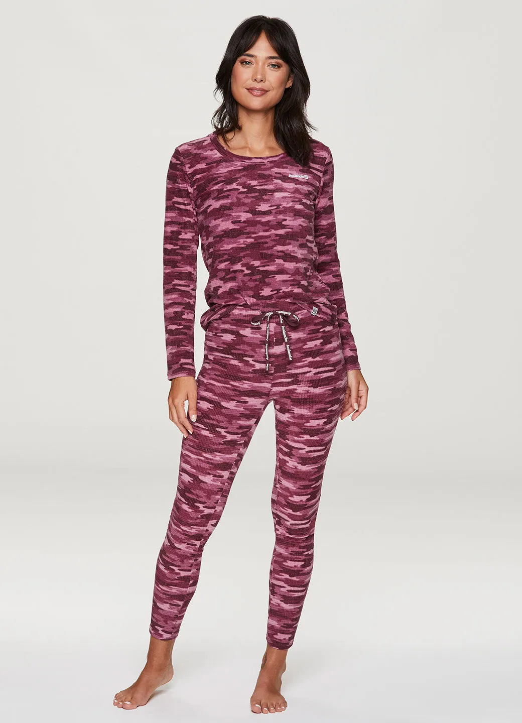 Soft Camo Thermal Pajama Set