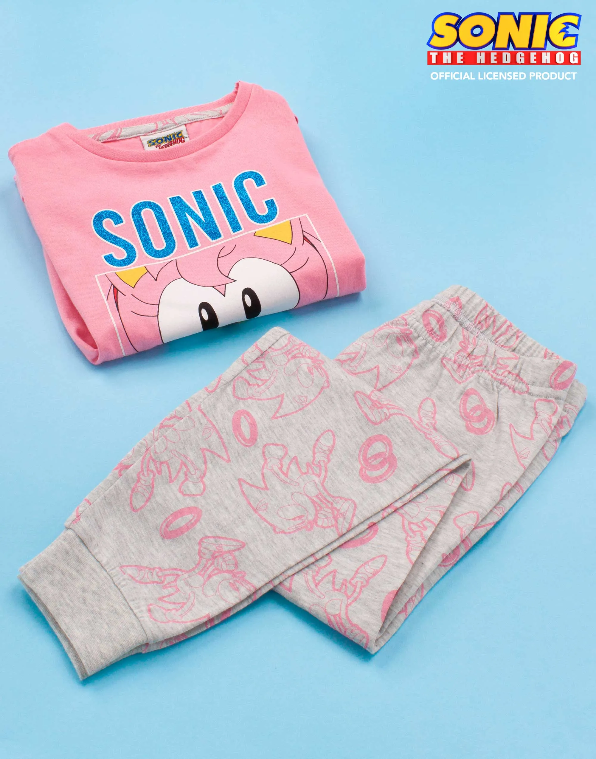 Sonic the Hedgehog Girls Pyjamas - Pink