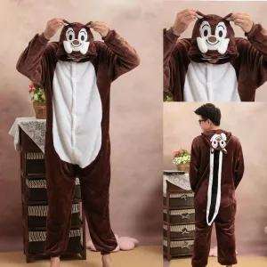 Squirrel Dale Adult Onesies Hoodie Costume Kigurumi Pajamas