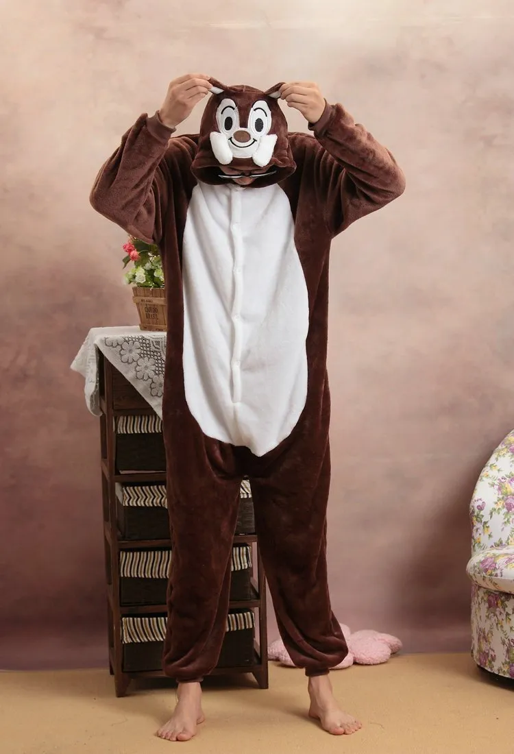 Squirrel Dale Adult Onesies Hoodie Costume Kigurumi Pajamas