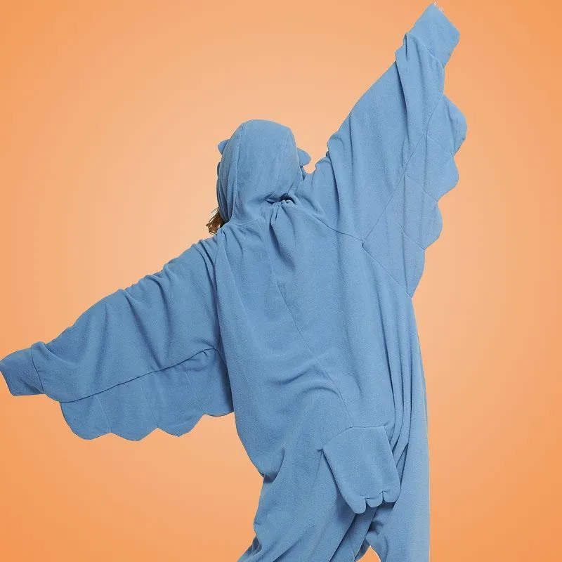 Steelblue Owl Onesies Hoodie Unisex Costume Kigurumi Pajamas