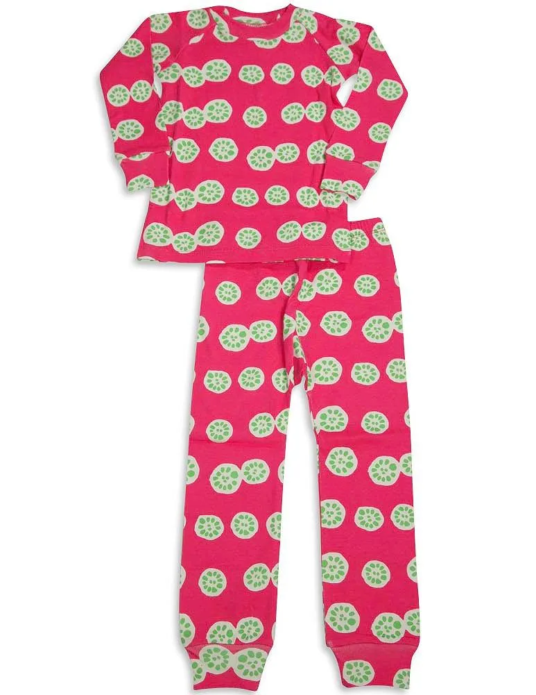 Sweet Potato Toddler & Girls Long Sleeve Cotton Pajama Sets- 11 Prints Available, 30943