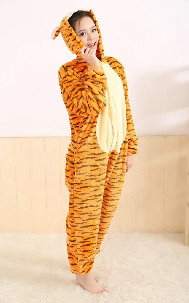 Tiger Onesies Hoodie Pajamas Animal Costume Kigurumi Pajamas