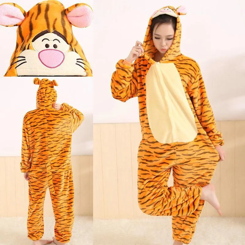 Tiger Onesies Hoodie Pajamas Animal Costume Kigurumi Pajamas