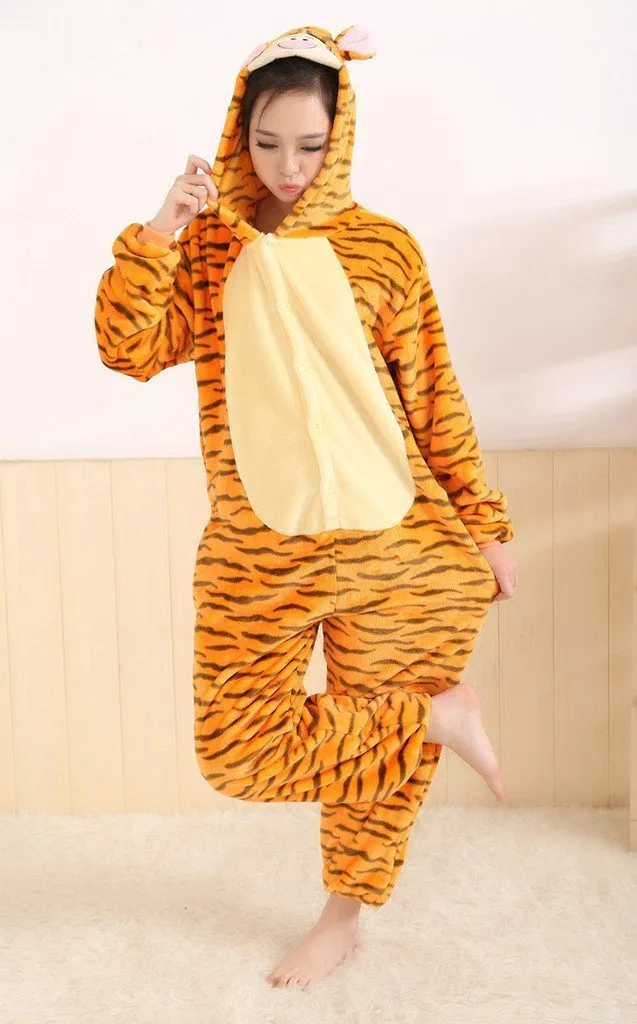 Tiger Onesies Hoodie Pajamas Animal Costume Kigurumi Pajamas