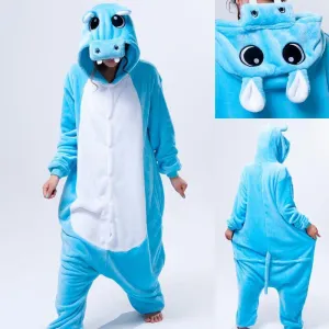 Unisex Adult Hippo Onesies Hoodie kigurumi Costume Pajamas