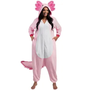 Unisex Adult Pajama Plush Costume with Hat Tail