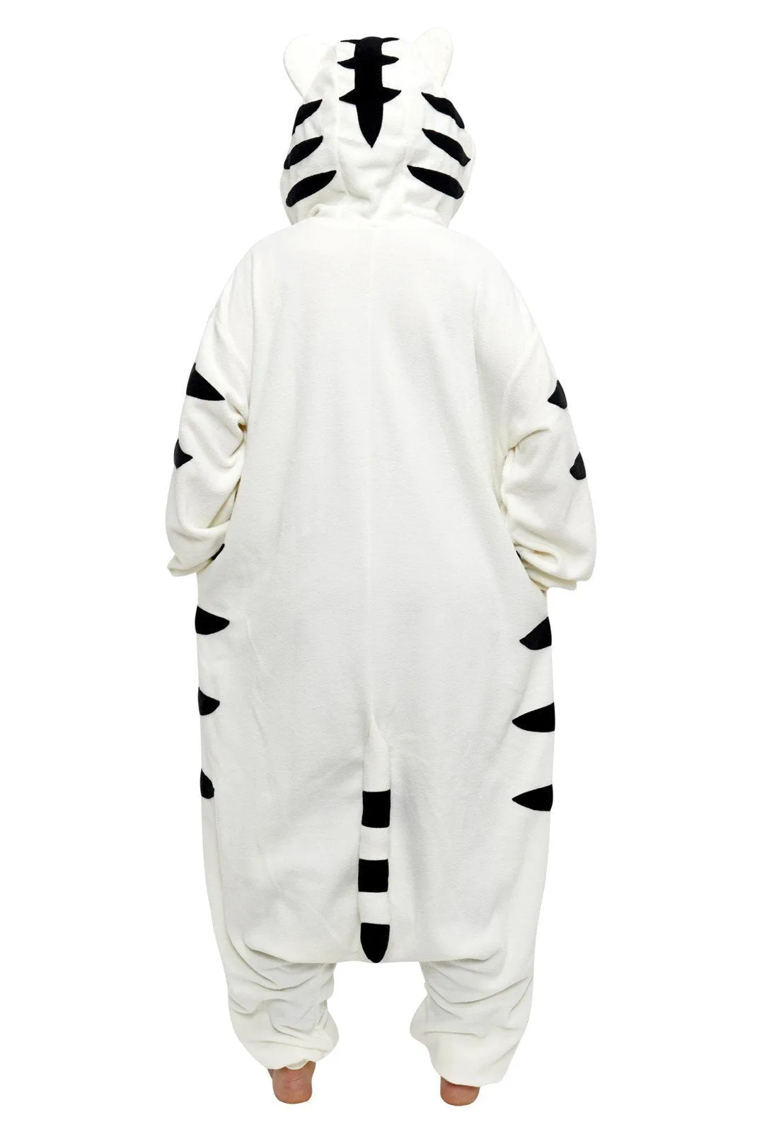 White Tiger Pajamas Kigurumi Onesies Hoodie Animal Costume