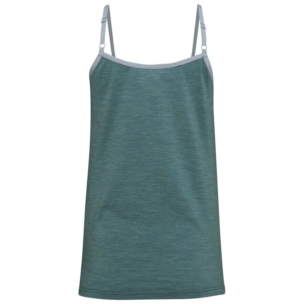 Womens Merino Blend 160 PJ Cami (Sage Melange)