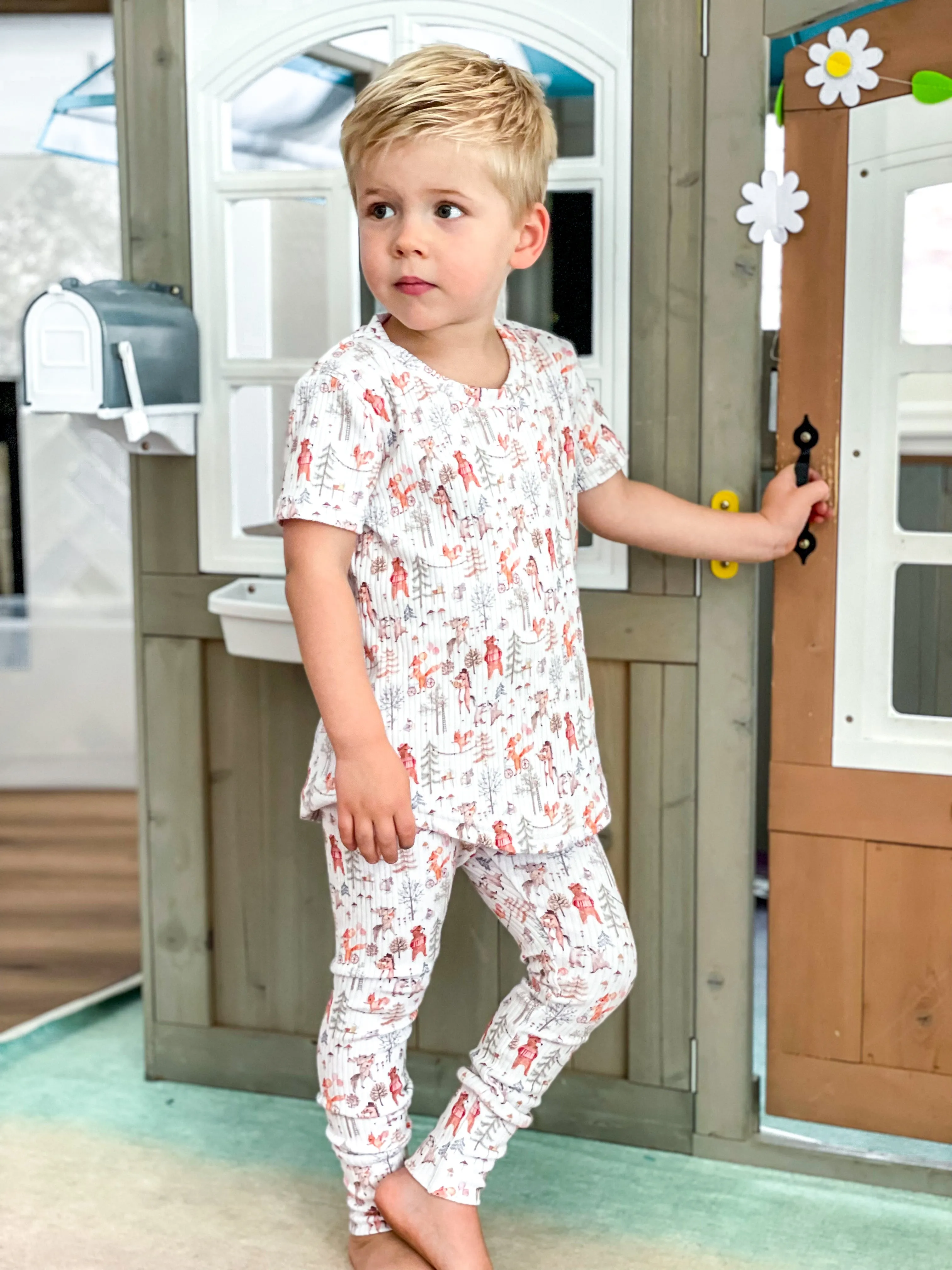 Youth Oak Pajama Set and Gown Digital Sewing Pattern Sizes NB-16Y