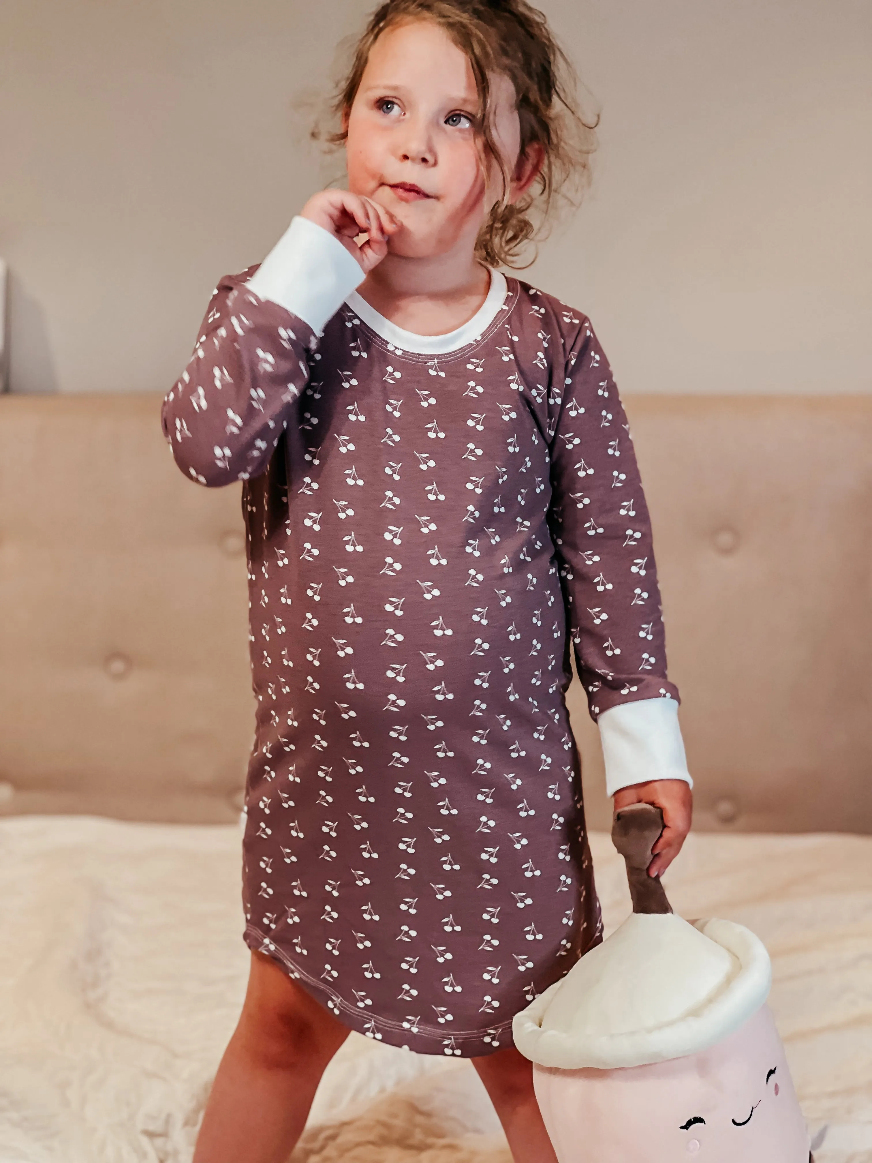 Youth Oak Pajama Set and Gown Digital Sewing Pattern Sizes NB-16Y