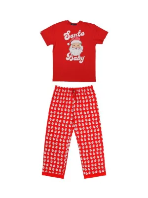 Youth 'Santa Baby' Holiday PJ Lounge Set by Simply Southern