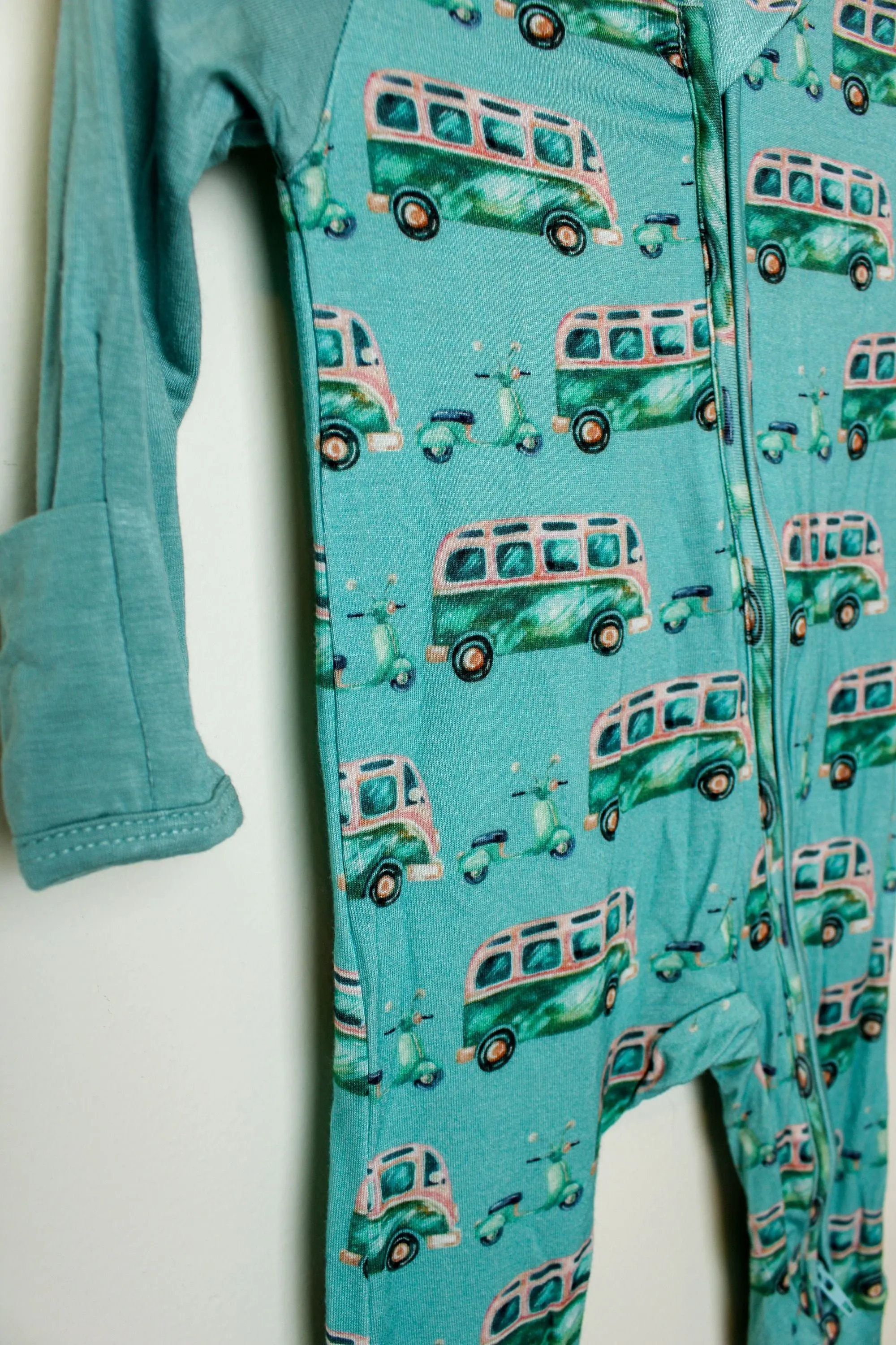 Zipper Footies - Retro Bus